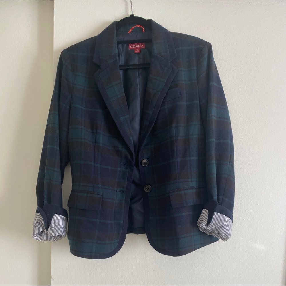 Merona Plaid Blazer